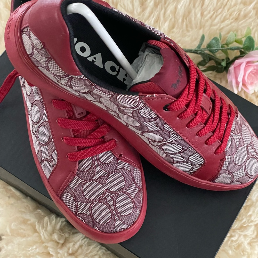Brand new Red Coach sneakers